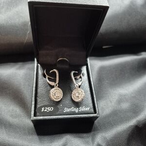 Sterling 1/4 CTTW Diamond Earrings